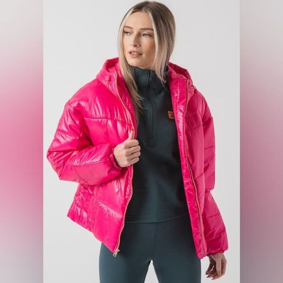 Nike Classic Puffer Shine Therma-FIT Jacket Parka Anorak Women's S LE FB8769-615 - Picture 2 of 14